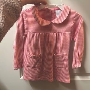 Little pink shift dress with pockets